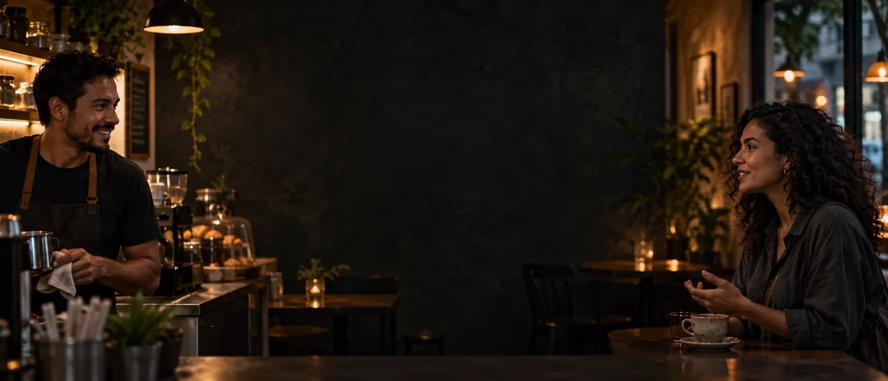 A conversation over coffee